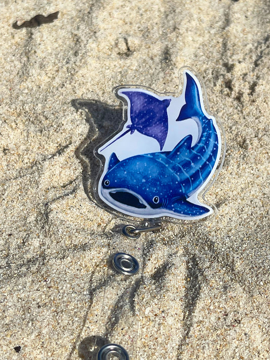 Whale Shark & Eagle Ray Badge Reel