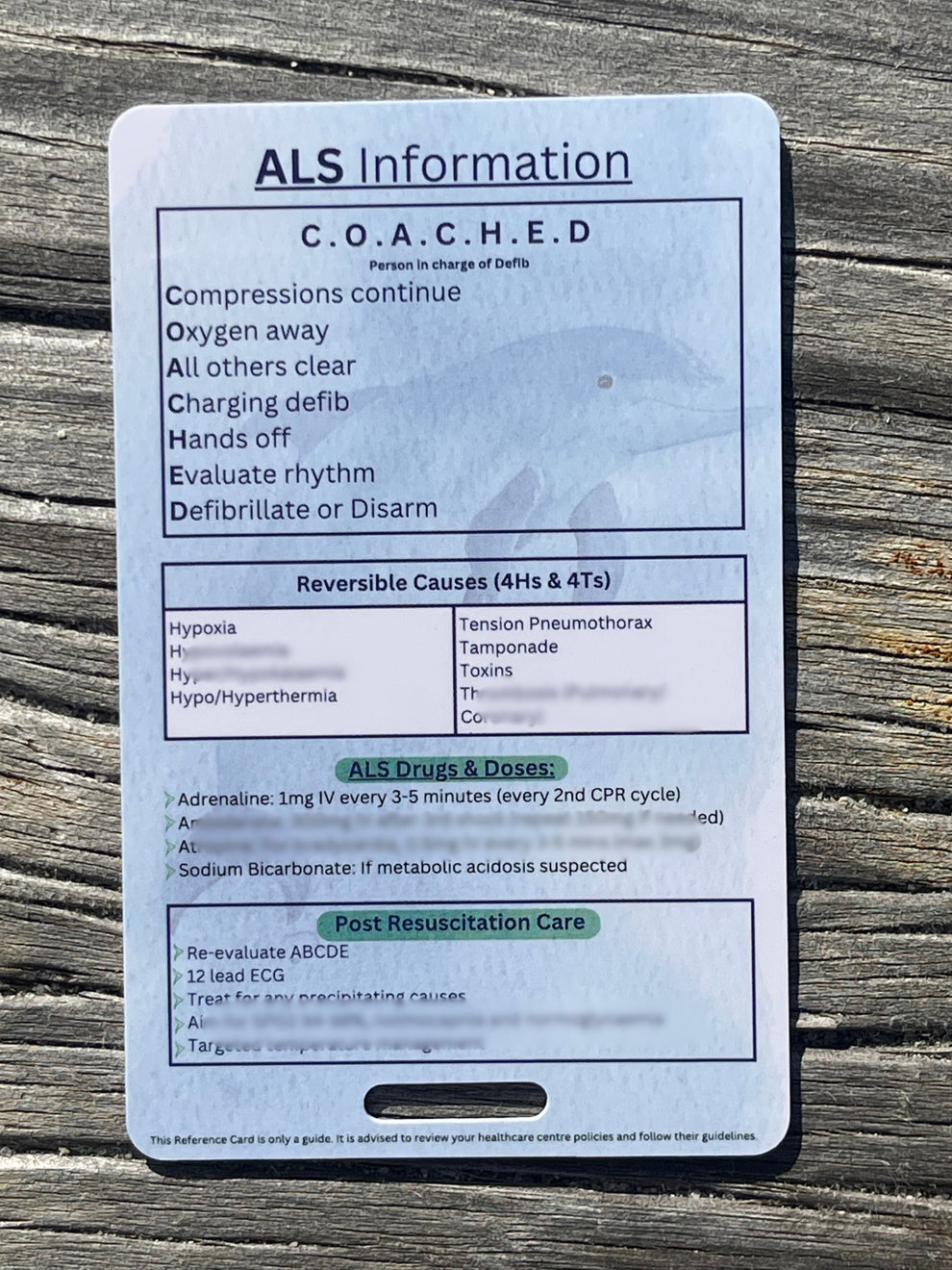 ALS Algorithm Reference Card – The Nurse Deck