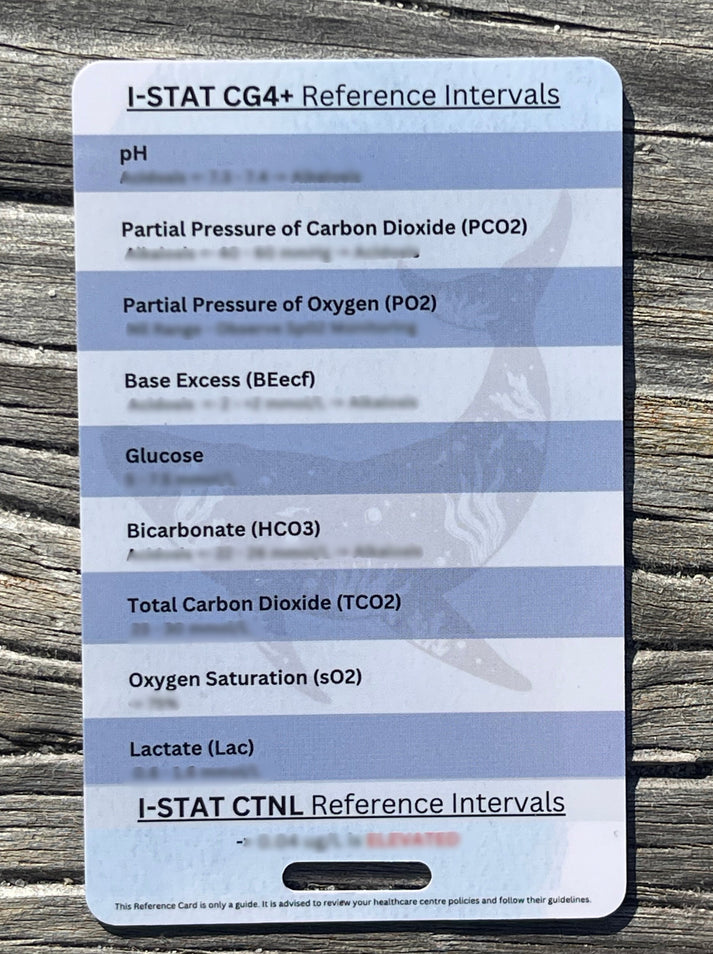 I-STAT Reference Card – The Nurse Deck